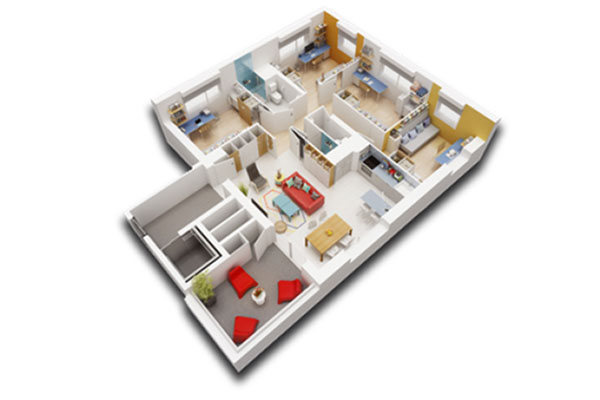 Parties privatives des appartements
